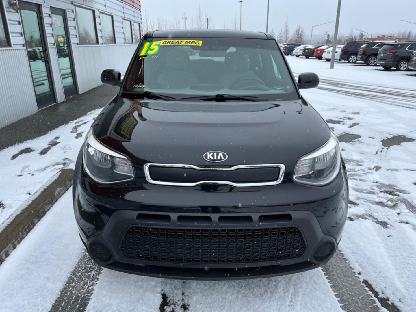 2015 Black /Black Kia Soul (KNDJN2A21F7) , located at 1960 Industrial Drive, Wasilla, 99654, (907) 274-2277, 61.573475, -149.400146 - Photo#6